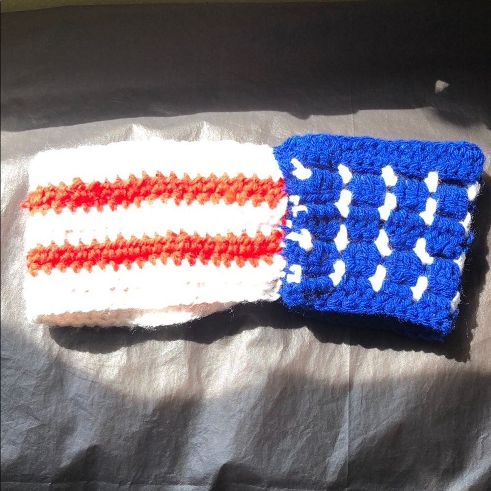 Blue and White Star Hair Bow Accessory - Picture 9 of 11
